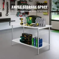 Masă-de-lucru-profesională-152x76-cm-oțel-inoxidabil-pentru-pregătirea-alimentelor