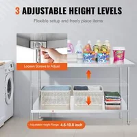 Masă-de-lucru-profesională-152x76-cm-oțel-inoxidabil-pentru-pregătirea-alimentelor