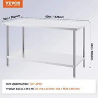 Masă-de-lucru-profesională-152x76-cm-oțel-inoxidabil-pentru-pregătirea-alimentelor