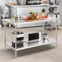 Masă-de-lucru-profesională-152x76-cm-oțel-inoxidabil-pentru-pregătirea-alimentelor