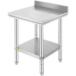 Masă-pătrată-de-lucru-cu-rebord-posterior-60x60-cm-din-oțel-inoxidabil