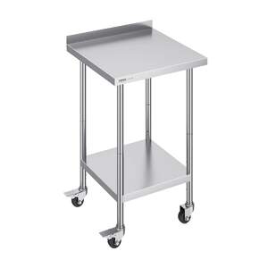 Masă-de-lucru-mobilă-pătrată-61x61-cm-oțel-inoxidabil-cu-roți