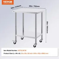 Masă-de-lucru-mobilă-76-x-61-cm-inox-cu-roți