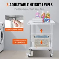 Masă-de-lucru-mobilă-76-x-61-cm-inox-cu-roți