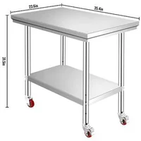 Masă-de-lucru-mobilă-91-5-x-61-cm-din-oțel-inoxidabil-cu-roți