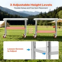 Masă-de-lucru-mobilă-90x60-cm-din-oțel-inoxidabil-cu-roți