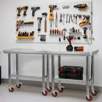 Masă-de-lucru-mobilă-90x60-cm-din-oțel-inoxidabil-cu-roți