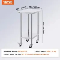 Masă-de-lucru-mobilă-61x45-7-cm-oțel-inoxidabil-cu-roți