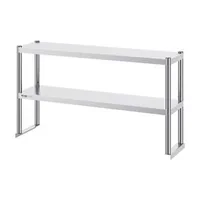 Raft-superior-cu-două-niveluri-122x30-5-cm-oțel-inoxidabil-pentru-masă-de-lucru
