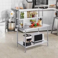 Raft-superior-cu-două-niveluri-122x30-5-cm-oțel-inoxidabil-pentru-masă-de-lucru