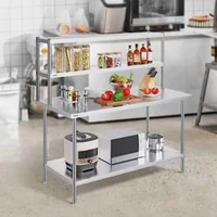 Raft-suplimentar-cu-două-niveluri-152x30-5-cm-din-oțel-inoxidabil-pentru-masă-de-lucru