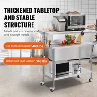 Masă-de-lucru-mobilă-122x61-cm-oțel-inoxidabil-cu-roți
