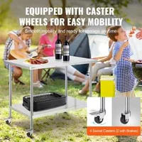 Masă-mobilă-de-lucru-122x76-cm-din-oțel-inoxidabil-cu-roți