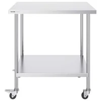 Masă-de-lucru-mobilă-76x45-7-cm-oțel-inoxidabil-cu-roți