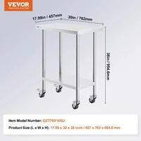 Masă-de-lucru-mobilă-76x45-7-cm-oțel-inoxidabil-cu-roți