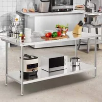 Masă-de-lucru-industrială-183x76-cm-oțel-inoxidabil-cu-blat-maxim