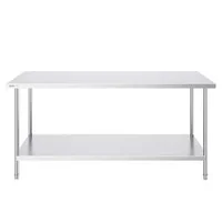 Masă-de-lucru-industrială-183x76-cm-oțel-inoxidabil-cu-blat-maxim