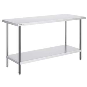 Masă-de-lucru-profesională-152x61-cm-oțel-inoxidabil-pentru-pregătire
