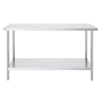 Masă-de-lucru-profesională-150-x-53-cm-oțel-inoxidabil-pentru-pregătire