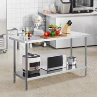 Masă-de-lucru-profesională-150-x-53-cm-oțel-inoxidabil-pentru-pregătire