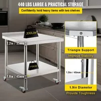 Masă-de-lucru-mobilă-91-5x61-cm-inox-cu-roți