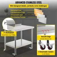 Masă-de-lucru-mobilă-91-5x61-cm-inox-cu-roți