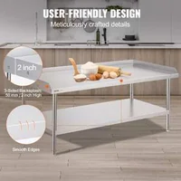 Masă-de-lucru-profesională-152x76-cm-din-oțel-inoxidabil-pentru-pregătire