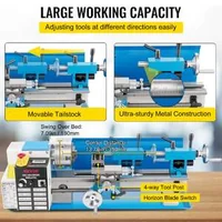 Mini-strung-metalic-550-W-cu-viteză-variabilă-până-la-2250-rpm-Include-mandrină-cu-3-bacuri-precizie-și-afișaj-digital-pentru-prelucrare-metal-cu-cutie-de-scule