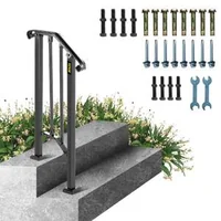 Balustradă-din-fier-forjat-pentru-scări-Pentru-2-sau-3-trepte-cu-design-în-formă-de-X-dimensiuni-diferite