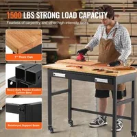 Masă-de-lucru-pe-roți-din-lemn-cu-organizator-pentru-sertare-capacitate-680-kg-120-cm