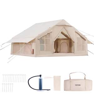 Cort-de-glamping-gonflabil-pentru-4-6-persoane-Montaj-rapid-cu-pompă-inclusă