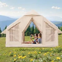 Cort-de-glamping-gonflabil-pentru-4-6-persoane-Montaj-rapid-cu-pompă-inclusă