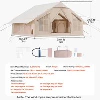 Cort-de-glamping-gonflabil-pentru-4-6-persoane-Montaj-rapid-cu-pompă-inclusă