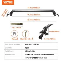 Bare-transversale-universale-din-aluminiu-pentru-plafon-auto-fără-bare-longitudinale-capacitate-de-încărcare-de-70-kg