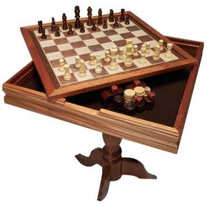 Măsuță-luxoasă-din-lemn-pentru-jocuri-3-în-1-Șah-Dame-și-Table-18-inchi