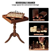 Măsuță-luxoasă-din-lemn-pentru-jocuri-3-în-1-Șah-Dame-și-Table-18-inchi