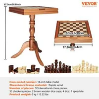 Măsuță-luxoasă-din-lemn-pentru-jocuri-3-în-1-Șah-Dame-și-Table-18-inchi