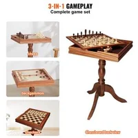 Măsuță-luxoasă-din-lemn-pentru-jocuri-3-în-1-Șah-Dame-și-Table-18-inchi