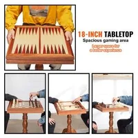 Măsuță-luxoasă-din-lemn-pentru-jocuri-3-în-1-Șah-Dame-și-Table-18-inchi