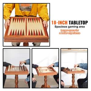 Măsuță-luxoasă-din-lemn-pentru-jocuri-3-în-1-Șah-Dame-și-Table-18-inchi