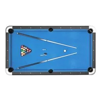 Masă-de-biliard-clasică-213-cm-Postav-albastru-picioare-reglabile-și-set-complet