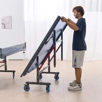 Masă-de-tenis-de-masă-profesională-pliabilă-dimensiune-completă-cu-roți-și-plasă