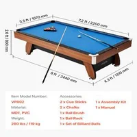 Masă-de-biliard-profesională-244-cm-8-ft-design-din-lemn-și-postav-albastru