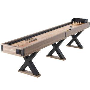 Masă-profesională-de-shuffleboard-și-bowling-350-cm-11-5-picioare-set-combinat-2-în-1