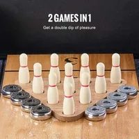 Masă-profesională-de-shuffleboard-și-bowling-350-cm-11-5-picioare-set-combinat-2-în-1