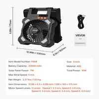 Ventilator-solar-portabil-20000mAh-cu-lampă-LED-8-inch
