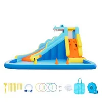 Parc-acvatic-gonflabil-4-0-m-castel-cu-trambulină-tobogan-și-piscină-pentru-joacă-de-vară