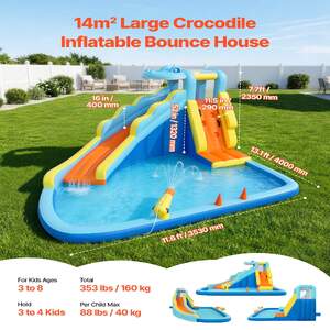 Parc-acvatic-gonflabil-4-0-m-castel-cu-trambulină-tobogan-și-piscină-pentru-joacă-de-vară