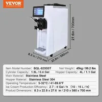 Mașină-compactă-pentru-înghețată-moale-și-iaurt-înghețat-10-20-L-h-design-alb