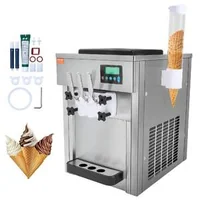 Mașină-comercială-de-înghețată-soft-pe-blat-3-arome-panou-LCD-și-curățare-automată